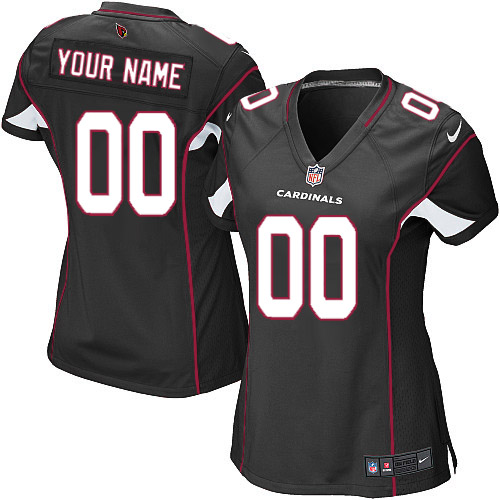 Women's Elite Nike Jersey Black Alternate - Customized NFL Arizona Cardinals